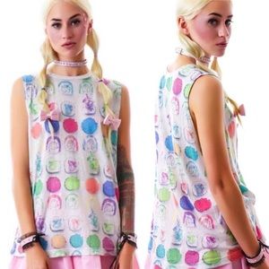 Wildfox Rainbow Roll Builder Tee in Size Small